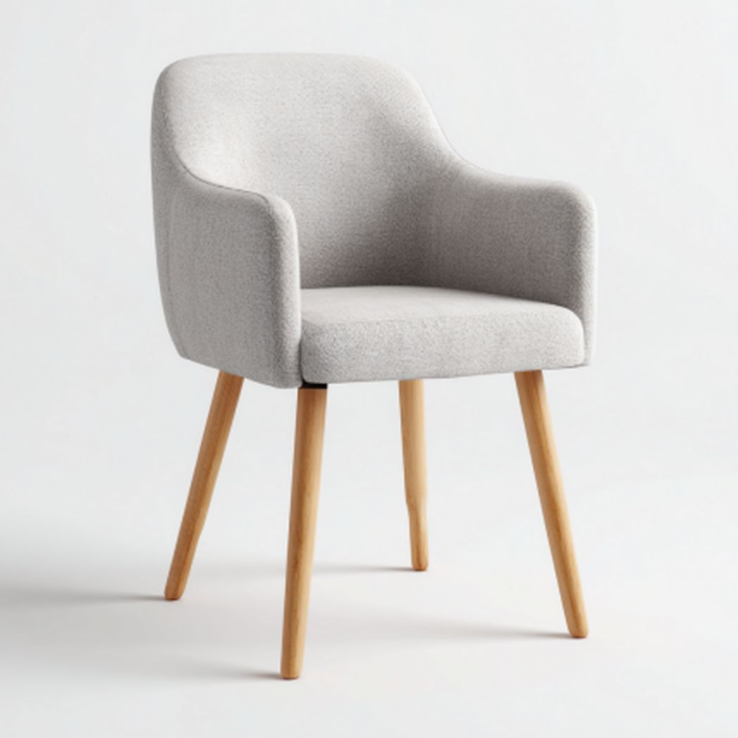Fotel tapicerowany z miękkiego materiału do użytku w salonie - 60 x 60 x 80