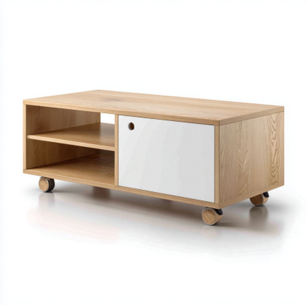 Stolik kawowy do salonu z drewna i płyty MDF - 120 x 60 x 40